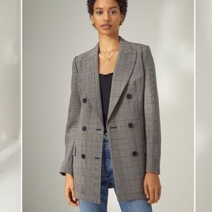 Aritzia Margaux plaid blazer jacket size 4